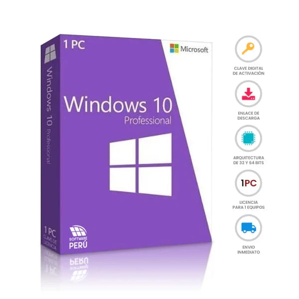 Licencia Windows 10 Pro Permanente 1PC — imagen 1 de 1